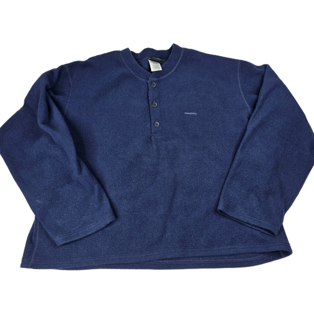 Vintage Patagonia Capilene Fleece 3 Button ,Shirt Made in USA Size Large READ